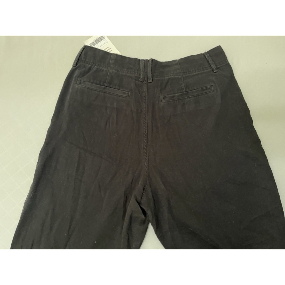 NWT Everlane Barrel Utility Pants Cotton Stretch Black Women's Size 6 - Picture 2 of 7